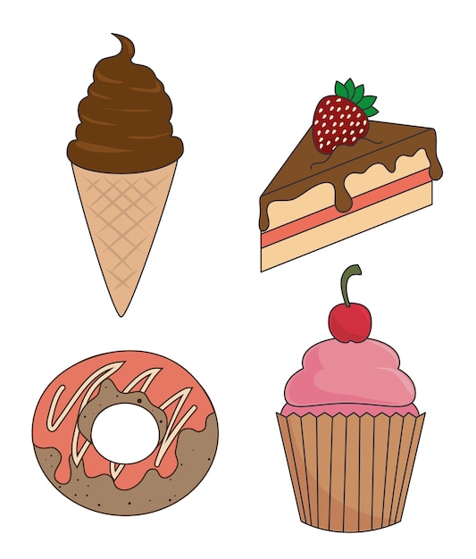 Vector food design.