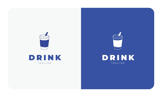 Food and drink cafe logo corporate simple design