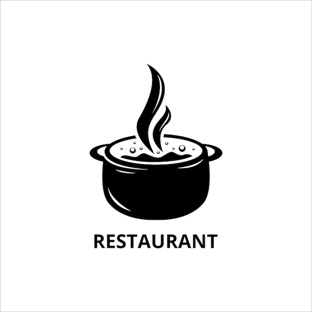食べ物と飲み物のロゴのテンプレート セット