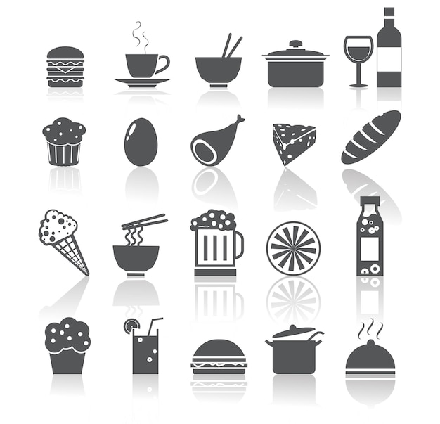 Icone di cibo e bevande