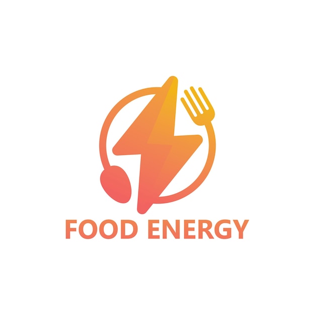 Progettazione del modello di logo di energia alimentare