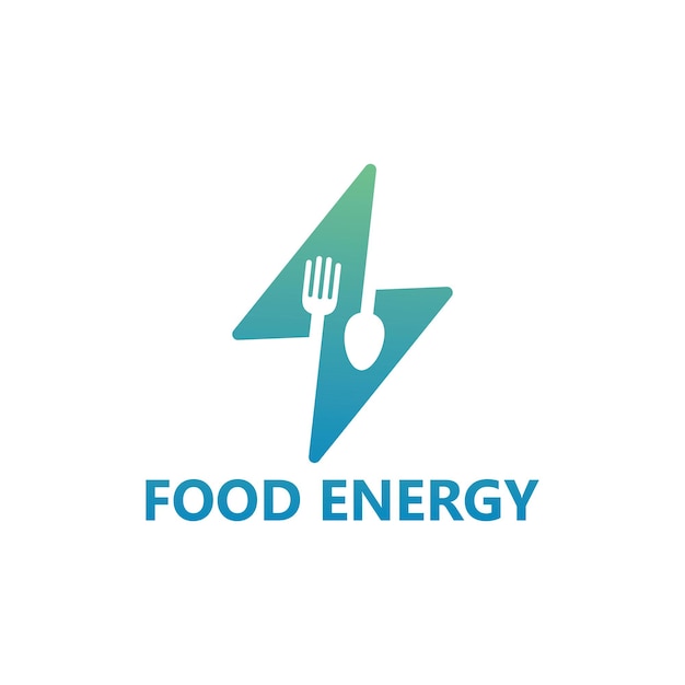 Progettazione del modello di logo di energia alimentare