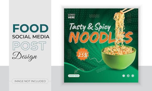 Vector food facebook cover or web banner design template