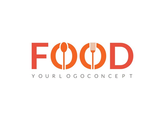 Vector food festival logo