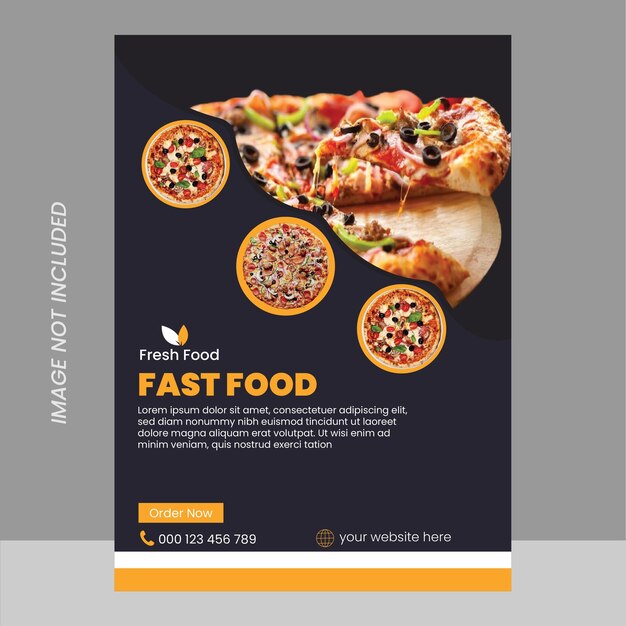 Vector food fiyer design