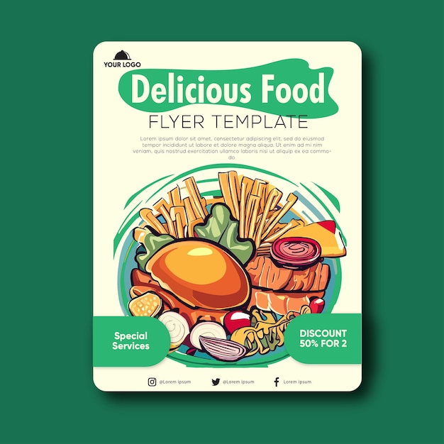 Food flyer design