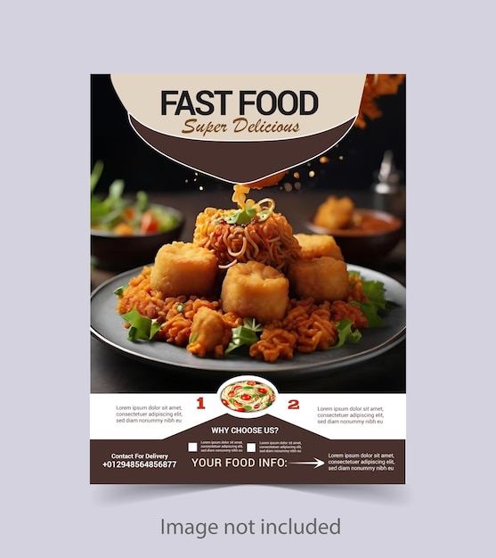 Food flyer and post design