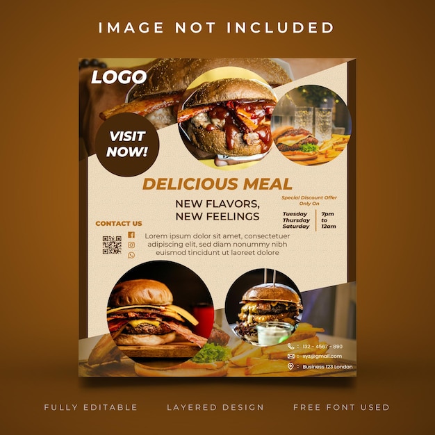 food flyer template