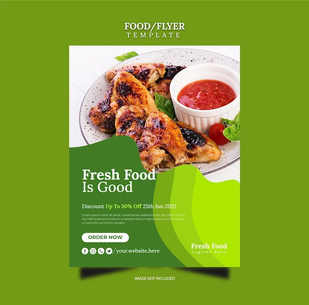 Food flyer template