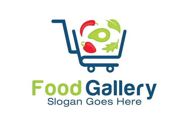 Vettore modello di progettazione del logo food gallery