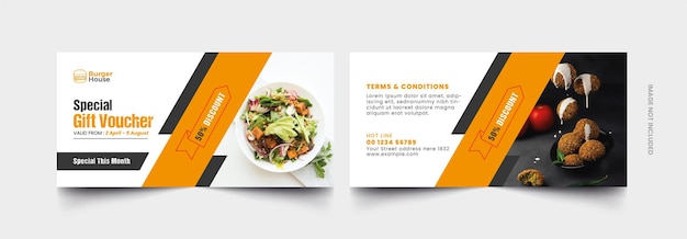 Food Gift Voucher Template