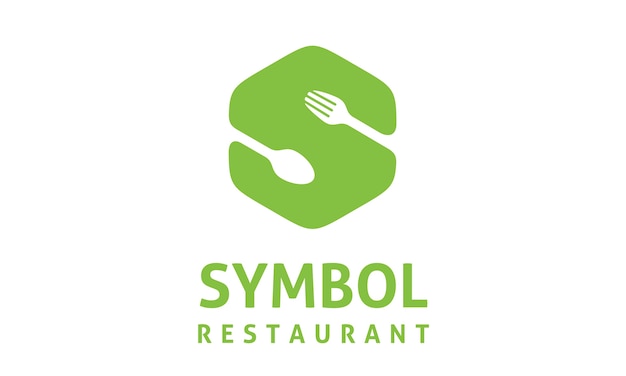 Food Icon Initial S logo ontwerp