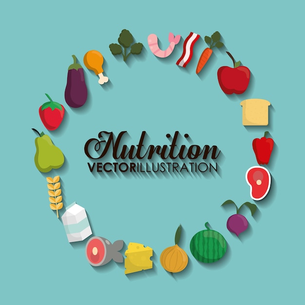 Food icon set. 