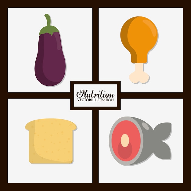 Food icon set.