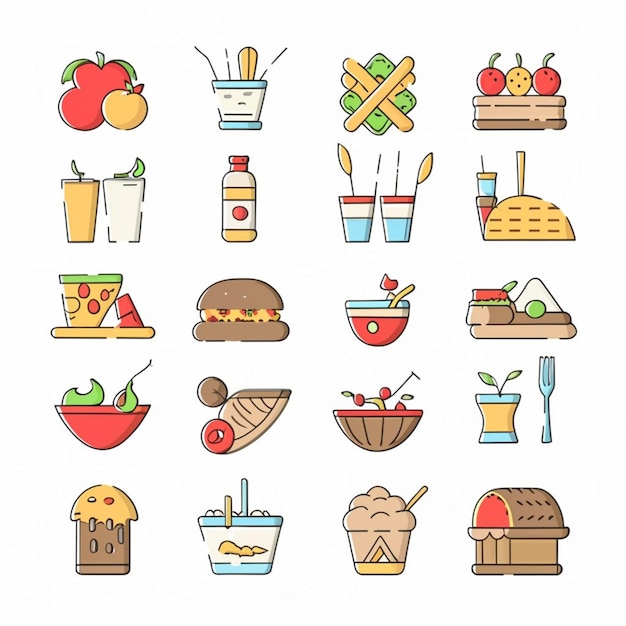 Food Icon vector set