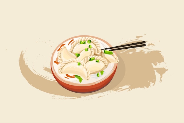 food illustration flat design