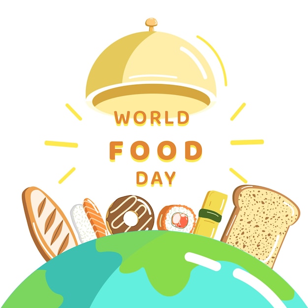 Food illustration, for world food day