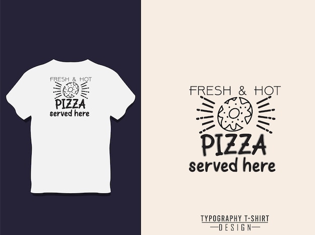 Food and kitchen typography t shirt design