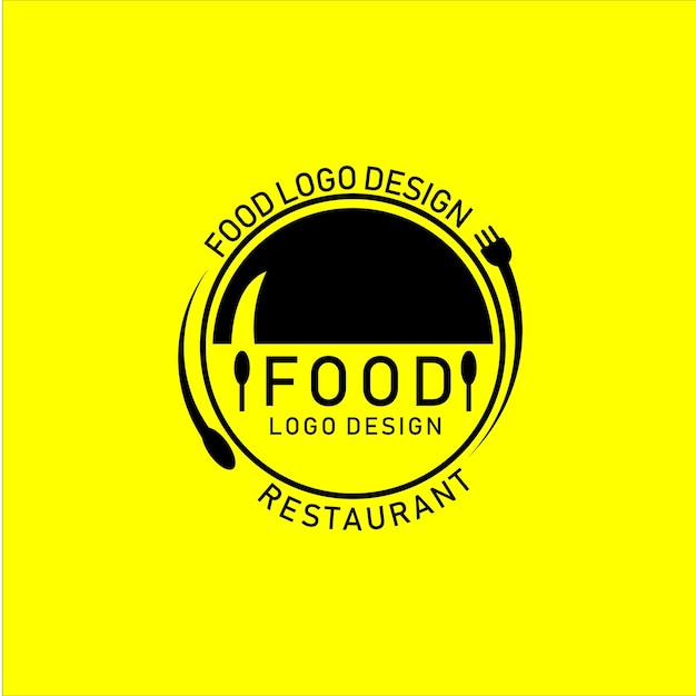 Vector food logo design template