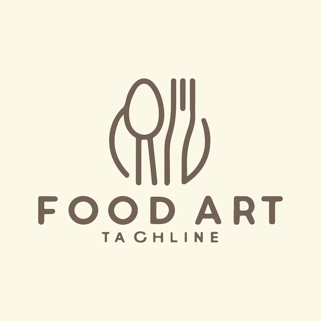 Immagine vettoriale di design del logo alimentare