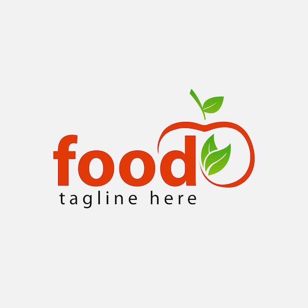 Vector food logo design