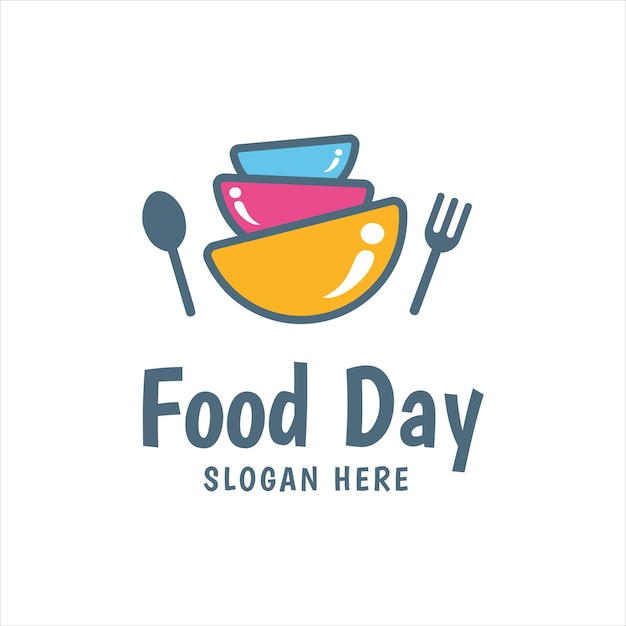 food-logo met speelse stijl