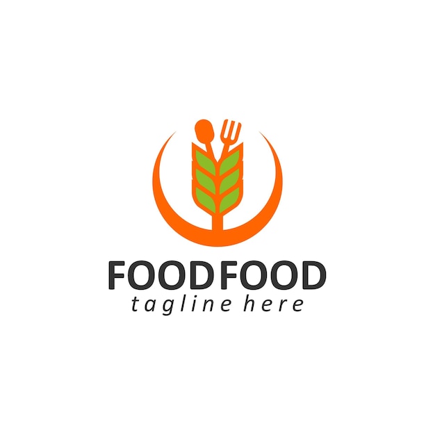 Food logo template vector healthy food logo concept vector