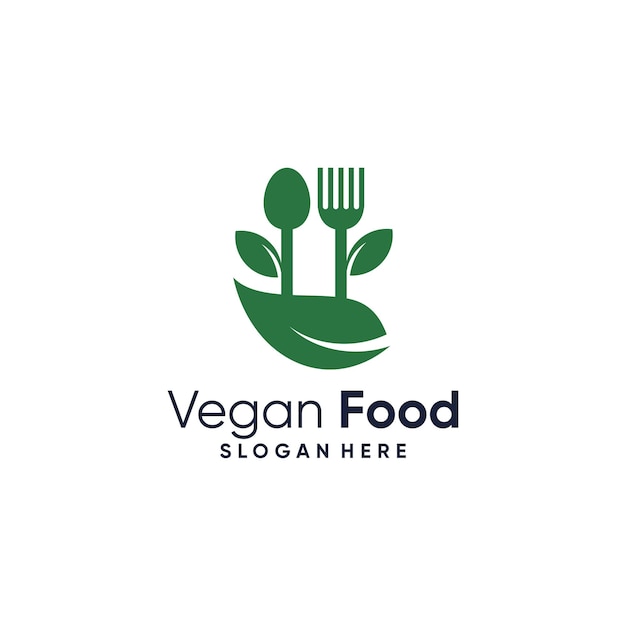 Иллюстрация векторного дизайна логотипа еды с современной творческой концепцией