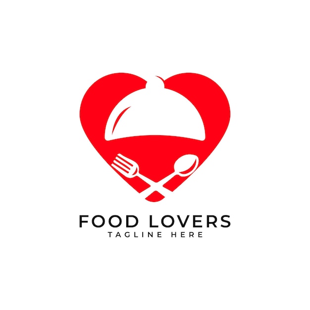 food lovers restaurants logo design template