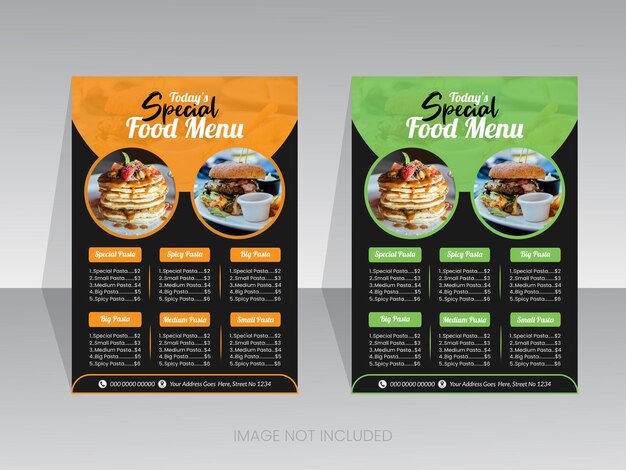 Premium Vector | Food menu design template