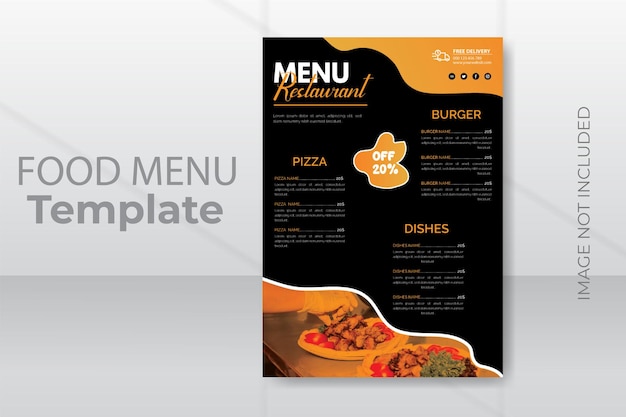 Food Menu design template