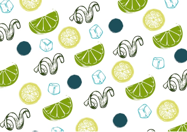 FOOD PATTERN COLLECTION LIME AND ICE