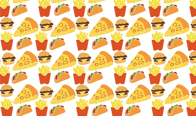 Vector food pattern design