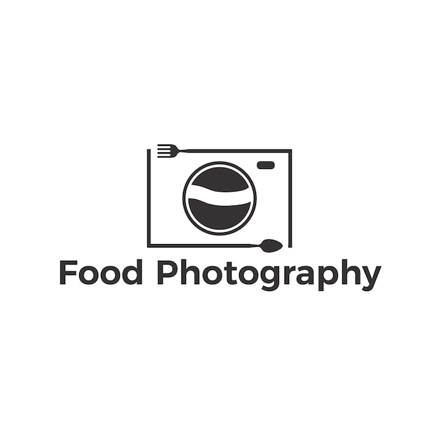 Food Photography and Camera Set Logo