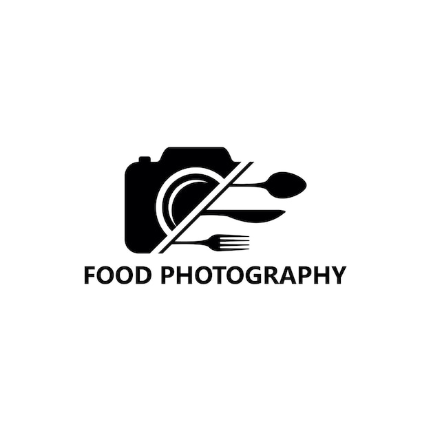 Food photography logo template design vector, emblem, design concept, creative symbol, icon