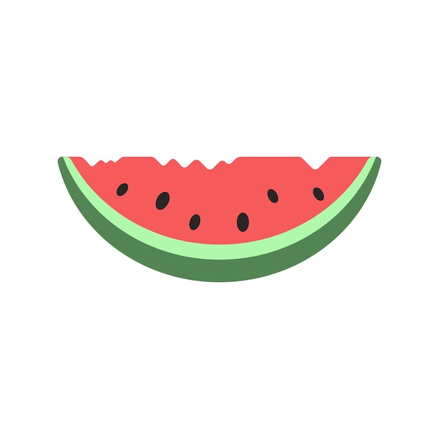 Food piece of watermelon vector isolated