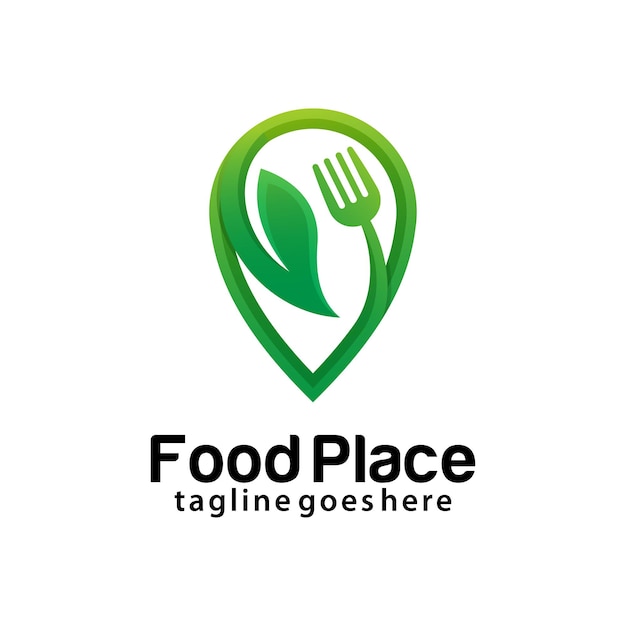 Шаблон дизайна логотипа Food Place