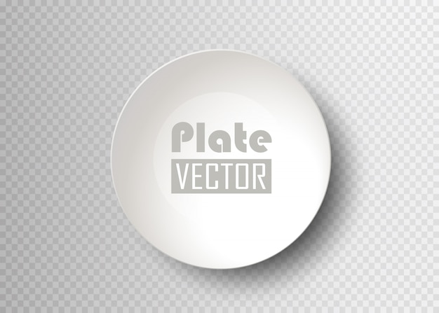 Food plate isolated. empty dish