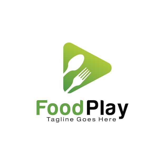 Food Play logo design template