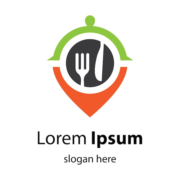 Illustrazione delle immagini del logo del punto di cibo