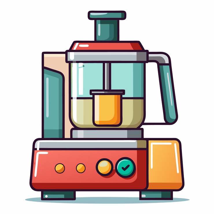 Vector food processor vector