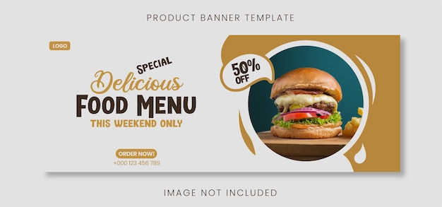 Food Promotion Banner Design Template