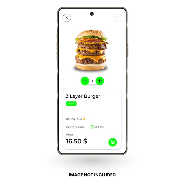 App di ristorazione alimentare pagina alimentare ui kit design