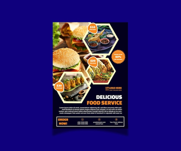 Food and Restaurant Business Flyer Design