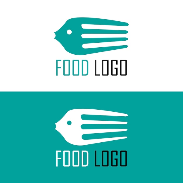 Idea di design del logo di cibo e ristorante