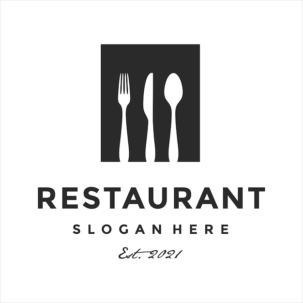 Food Restaurant 로고 영감. 디자인 서식 파일, 벡터 일러스트 레이 션입니다.