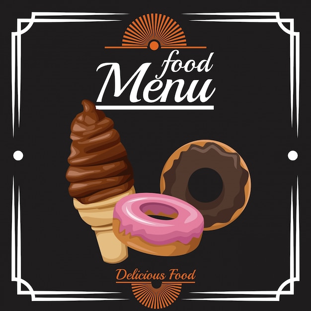 Food restaurant menu