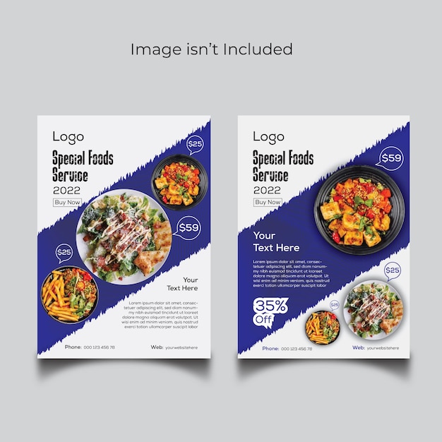 Food and restaurant poster template design