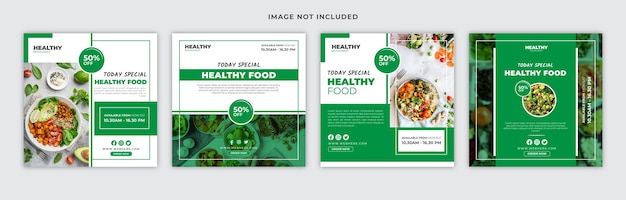 food and restaurant social media post template