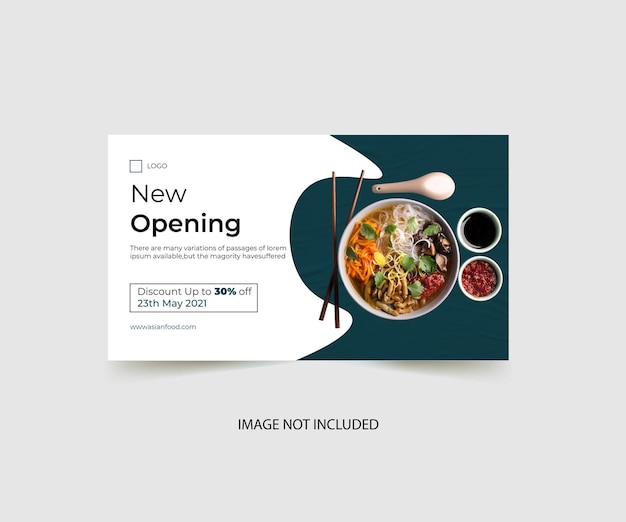 food restaurant web banner template